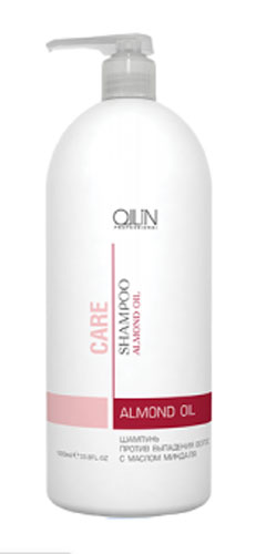 Ollin Шампунь против выпадения волос с маслом миндаля Care Almond Oil Shampoo 1000 мл724075/4620753726949 Ollin Шампунь против выпадения волос с маслом миндаля Care Almond Oil Shampoo 1000 мл724075/4620753726949Ollin Care Almond Oil Shampoo Шампунь для волос с маслом миндаля имеет уникальную активную формулу, благодаря которой, волосы перестают выпадать, и терять необходимую жизненную энергию. Постоянное использование этого шампуня помогает увеличить продолжительность жизни ваших волос. Специальные компоненты предотвращают систематическое повреждение волос негативными факторами городской среды или частым мытьем. Дополнительной характеристикой применения средства для волос Ollin, является легкое свободное расчесывание, что позволяет создать идеальные условия для будущей укладки. Этот шампунь советуют даже профессиональные салоны и парикмахеры. Впитываясь в кожу головы, миндальное масло предотвращает старение составляющих клеток волоса. Улучшается процесс стабилизации деятельности не без известных сальных желез, кожа активно выводит вредные вещества и впитывает питательные. Появляется желанный блеск, и образовываются новые зоны роста волос.