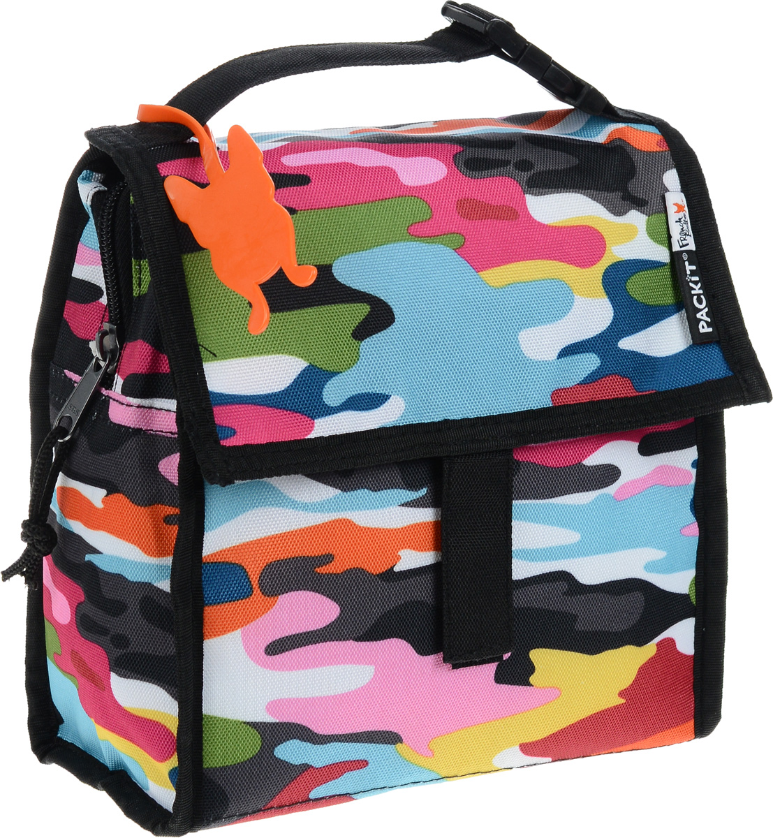Сумка-холодильник Packit Lunch Bag, цвет: черный, розовый, голубой, 1,9 лPackit0011 Сумка-холодильник Packit Lunch Bag, цвет: черный, розовый, голубой, 1,9 лPackit0011Сумка-холодильник Packit Lunch Bag предназначена для транспортировки и хранения продуктов и напитков. Охлаждает продукты как холодильник. Сумка изготовлена из ПВХ, BPA-Free (без содержания бисфенол А), внутренняя поверхность - из специального термоизоляционного материала, который надежно удерживает холод внутри. Для удобной переноски сумка снабжена ручкой с пластиковой защелкой. Сумка-холодильник закрывается на застежку-молнию, клапаном и фиксируется липучками. Сохраняет температуру до 10 часов. Размер сумки (в разложенном виде): 20 х 10,5 х 20 см. Размер сумки (в сложенном виде): 20 х 2 х 20 см.