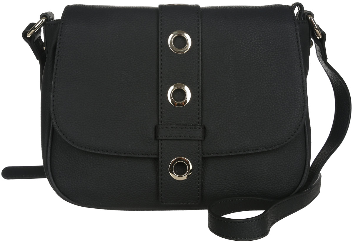 Сумка женская Fabretti, цвет: черный. N2538N2538-black Сумка женская Fabretti, цвет: черный. N2538N2538-blackСтильная женская сумка Fabretti выполнена из натуральной кожи с фактурным тиснением. Изделие содержит одно вместительное отделение, которое закрывается клапаном на магнитную застежку и дополнительно на застежку-молнию. Внутри расположен один накладной кармашек для мелочей, карман-средник на застежке-молнии и один врезной карман на молнии. Снаружи, на задней стороне сумки, расположен врезной карман на застежке-молнии. Сумка оснащена удобным плечевым ремнем, который можно регулировать по длине. Оригинальный аксессуар позволит вам завершить образ и быть неотразимой.