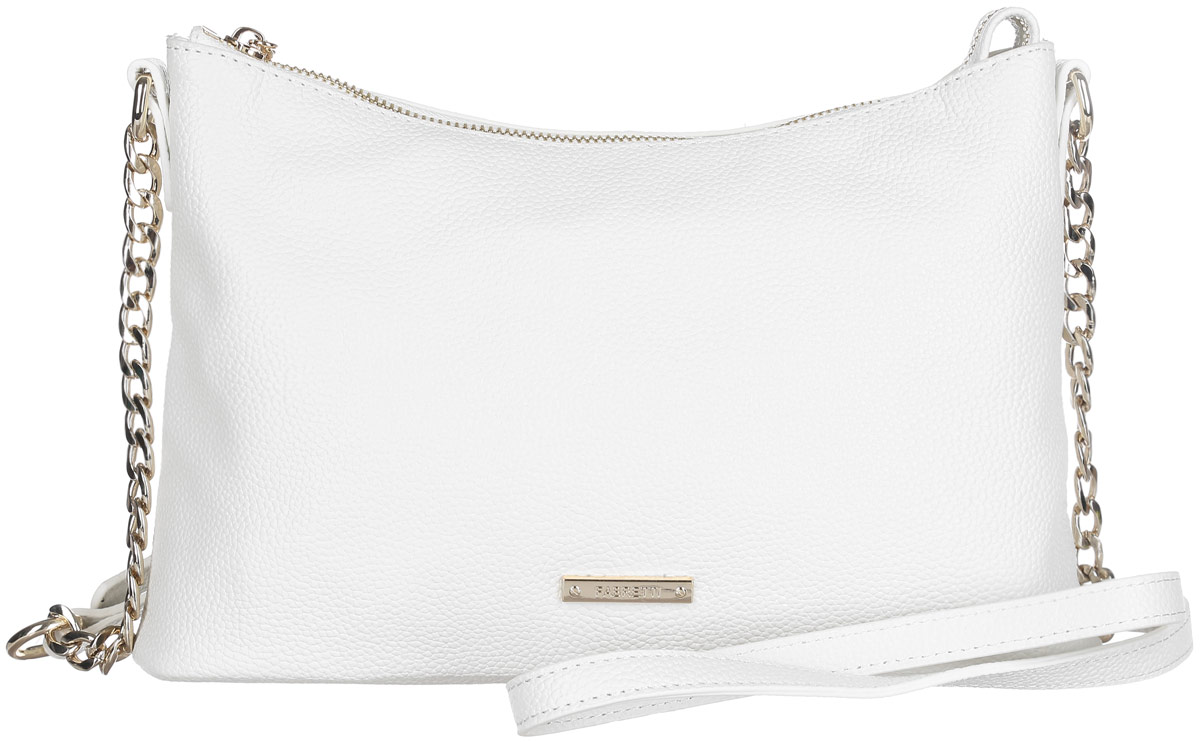 Сумка женская Fabretti, цвет: белый. N2557N2557-white Сумка женская Fabretti, цвет: белый. N2557N2557-whiteСтильная женская сумка Fabretti выполнена из натуральной кожи с фактурным тиснением. Изделие содержит одно отделение, которое закрывается на застежку-молнию. Внутри расположены два накладных кармашка для мелочей, карман-средник на застежке-молнии и два врезных кармана на молнии. Снаружи, на задней стороне сумки, расположен врезной карман на застежке-молнии. Сумка оснащена плечевым ремнем, который можно регулировать по длине. Оригинальный аксессуар позволит вам завершить образ и быть неотразимой.
