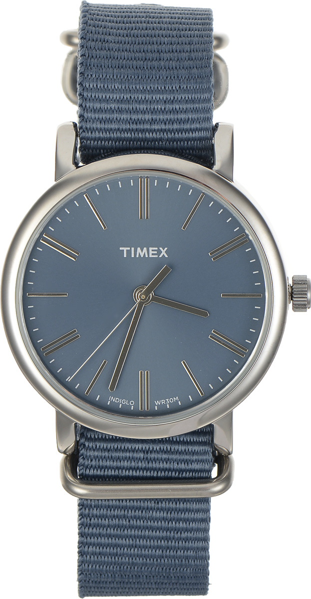 Часы наручные женские Timex Originals, цвет: серебристый, синий. TW2P88700TW2P88700 Часы наручные женские Timex Originals, цвет: серебристый, синий. TW2P88700TW2P88700Стильные часы Timex Originals выполнены из нержавеющей стали и минерального стекла. Циферблат оснащен запатентованной электролюминесцентной подсветкой INDIGLO и оформлен символикой бренда. Корпус изделия имеет степень влагозащиты 3 Bar, оснащен кварцевым механизмом и дополнен устойчивым к царапинам минеральным стеклом. Ремешок современного дизайна выполнен из нейлона и оснащен пряжкой, которая позволит с легкостью снимать и надевать изделие. Часы поставляются в фирменной упаковке. Часы Timex Originals подчеркнут изящество женской руки и отменное чувство стиля у их обладательницы.