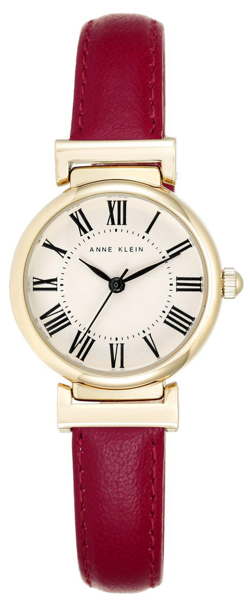 Часы наручные женские Anne Klein Daily, цвет: золотистый, красный. 22462246 CRRD Часы наручные женские Anne Klein Daily, цвет: золотистый, красный. 22462246 CRRDЭлегантные женские часы Anne Klein Daily выполнены из металлического сплава и оформлены символикой бренда. Лаконичный корпус надежно защищен устойчивым к царапинам минеральным стеклом, а также имеет степень влагозащиты 3 Bar. Часы оснащены кварцевым механизмом, дополнены изящным ремешком из натуральной кожи. Ремешок застегивается на практичную пряжку. Часы поставляются в фирменной упаковке. Часы Anne Klein Daily подчеркнут изящество женской руки и отменное чувство стиля у их обладательницы.