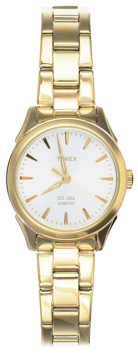 Часы наручные женские Timex Style Elevated, цвет: золотистый. TW2P81800TW2P81800 Часы наручные женские Timex Style Elevated, цвет: золотистый. TW2P81800TW2P81800Элегантные женские часы Timex Style Elevated выполнены из металлического сплава и нержавеющей стали, оформлены символикой бренда. Лаконичный корпус надежно защищен устойчивым к царапинам минеральным стеклом, а также имеет степень влагозащиты 3 Bar. Часы оснащены кварцевым механизмом, дополнены изящным браслетом, который застегивается на практичную пряжку. Часы поставляются в фирменной упаковке. Часы Timex Style Elevated подчеркнут изящество женской руки и отменное чувство стиля у их обладательницы.