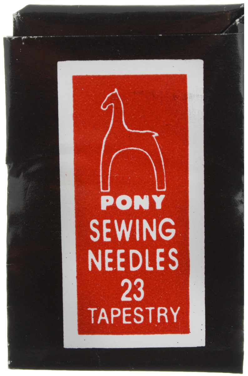 Иглы ручные Pony Tapestry, для гобеленовых и трикотажных тканей, с золотым ушком, №23, 25 шт05161 Иглы ручные Pony Tapestry, для гобеленовых и трикотажных тканей, с золотым ушком, №23, 25 шт05161Иглы ручные Pony Tapestry, выполненные из стали, могут быть использованы для большинства вышивальных работ. Имеют закругленное острие и большое золотое ушко, благодаря чему легко заправляются. Длина игл: 3,9 см. Размер игл: №23. Диаметр игл: 0,86 мм.