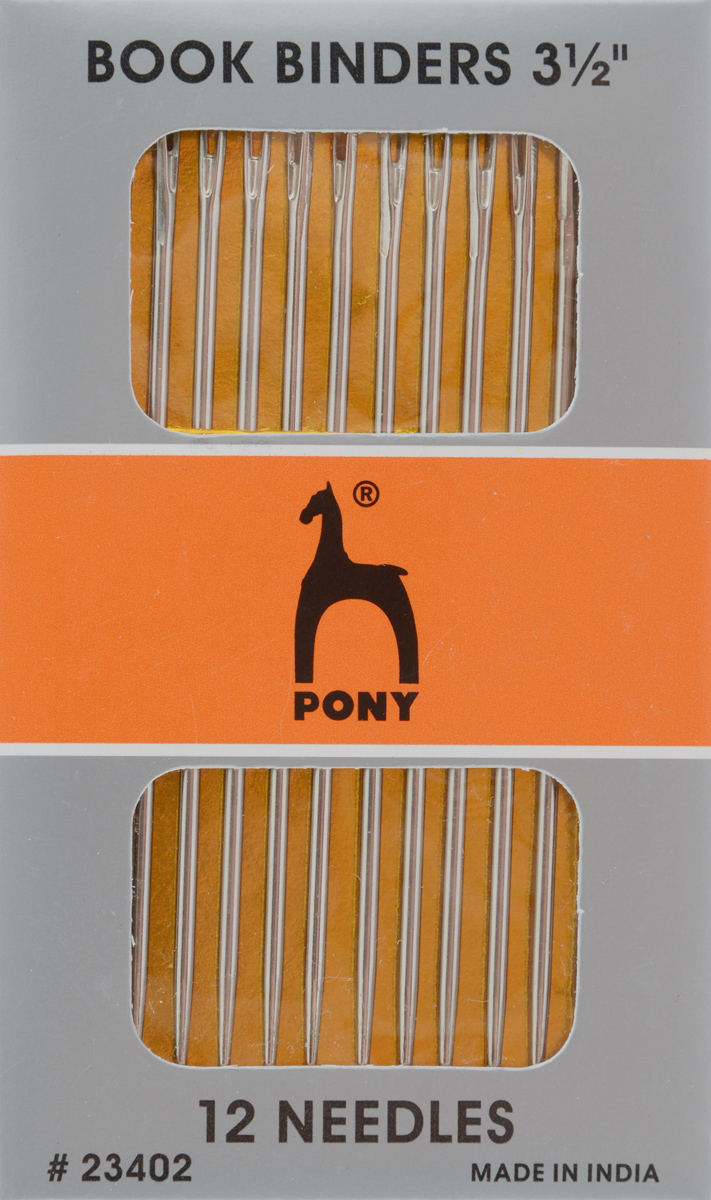 PONY Иглы для переплетных работ и грубых тканей № 3,5, 12 шт. 2340223402 PONY Иглы для переплетных работ и грубых тканей № 3,5, 12 шт. 2340223402Для переплетных работ и грубых тканей. Сталь. Один размер. Простое ушко. Длина иглы 90 мм. Конверт.