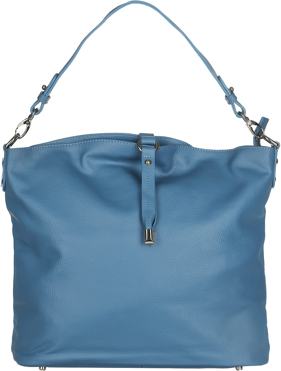 Сумка женская Fabretti, цвет: синий. N2530N2530-blue Сумка женская Fabretti, цвет: синий. N2530N2530-blueСтильная женская сумка Fabretti выполнена из натуральной кожи с фактурным тиснением и дополнена декоративным хлястиком. Изделие содержит одно вместительное отделение, которое закрывается на застежку-молнию. Внутри расположены два накладных кармашка для мелочей, карман-средник на застежке-молнии и два врезных кармана на молнии. Снаружи, на задней стороне сумки, расположен врезной карман на застежке-молнии. Сумка оснащена ручкой. Дно сумки дополнено металлическими ножками. Оригинальный аксессуар позволит вам завершить образ и быть неотразимой.