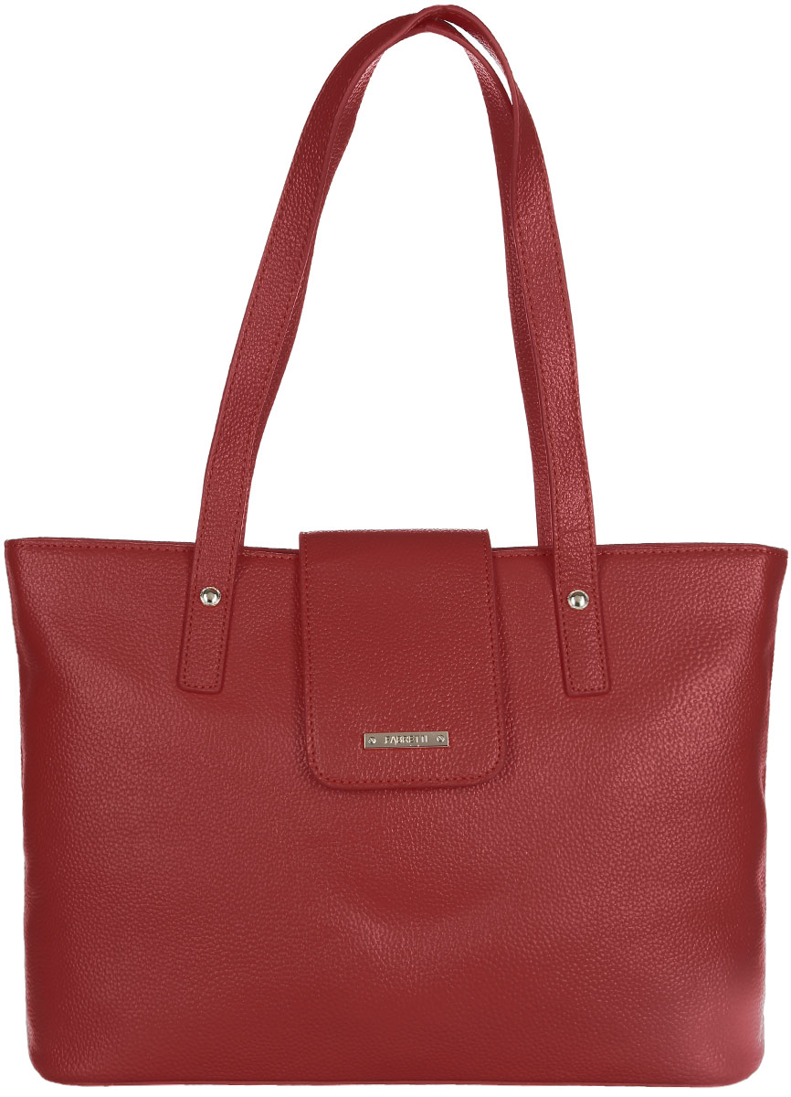 Сумка женская Fabretti, цвет: красный. N2561N2561-red Сумка женская Fabretti, цвет: красный. N2561N2561-redСтильная женская сумка Fabretti выполнена из натуральной кожи зернистой фактуры и оформлена металлической фурнитурой с символикой бренда. Изделие состоит из одного отделения, закрывающегося на застежку-молнию и дополнительно небольшим клапаном на магнитную кнопку. Отделение содержит карман-средник на молнии, два нашивных кармана для телефона и мелочей, два врезных кармана на молниях. На тыльной стороне расположен врезной карман на молнии. Сумка оснащена двумя удобными ручками, высота которых позволяет носить ее в руке, на запястье или на плече. Дно сумки дополнено металлическими ножками, защищающими ее от механических повреждений. Прилагается фирменный текстильный чехол для хранения изделия. Сумка Fabretti внесет элегантные нотки в ваш образ и подчеркнет ваше отменное чувство стиля.