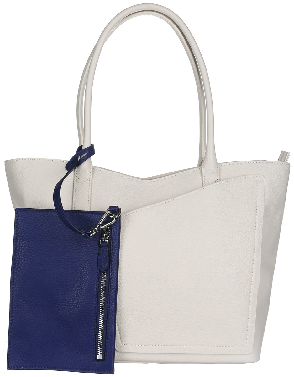 Сумка женская Palio, цвет: слоновая кость. 14380A-W2-112/89714380A-W2-112/897 beige Сумка женская Palio, цвет: слоновая кость. 14380A-W2-112/89714380A-W2-112/897 beigeСтильная женская сумка Palio выполнена из натуральной кожи зернистой фактуры. Модель состоит из одного основного отделения и закрывается на застежку-молнию. Изделие содержит карман-средник на молнии, врезной карман на молнии и два нашивных кармана для мелочей и телефона. Снаружи, на задней стороне изделия, расположен дополнительный врезной карман на молнии. Лицевая сторона дополнена фигурным открытым карманом. К сумке прилагается съемный кошелек на молнии. Сумка оснащена двумя удобными ручками, высота которых позволяет носить ее на сгибе руки или на плече. Прилагается фирменный текстильный чехол для хранения изделия. Оригинальный аксессуар позволит вам завершить образ и быть неотразимой.