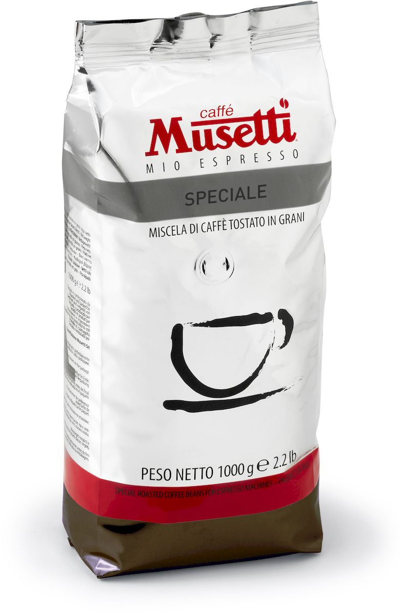 Musetti Speciale кофе в зернах, 1 кг8004769201908 Musetti Speciale кофе в зернах, 1 кг8004769201908Необычное сочетание двух сортов Робусты и отдельно обжаренной Арабики в зерновом кофе Musetti Speciale, создали по-настоящему насыщенный и интенсивный вкус. Яркая горчинка и выраженные древесные ноты с оттенками горького какао идеально сбалансированы плотной кремовой текстурой. Кофе в зернах Musetti Speciale - натуральный жареный кофе. Исключительные вкусовые и ароматические свойства арабики и африканской робусты, делают эту смесь идеальной для приготовления изысканного итальянского эспрессо, плотного, с шоколадным послевкусием.