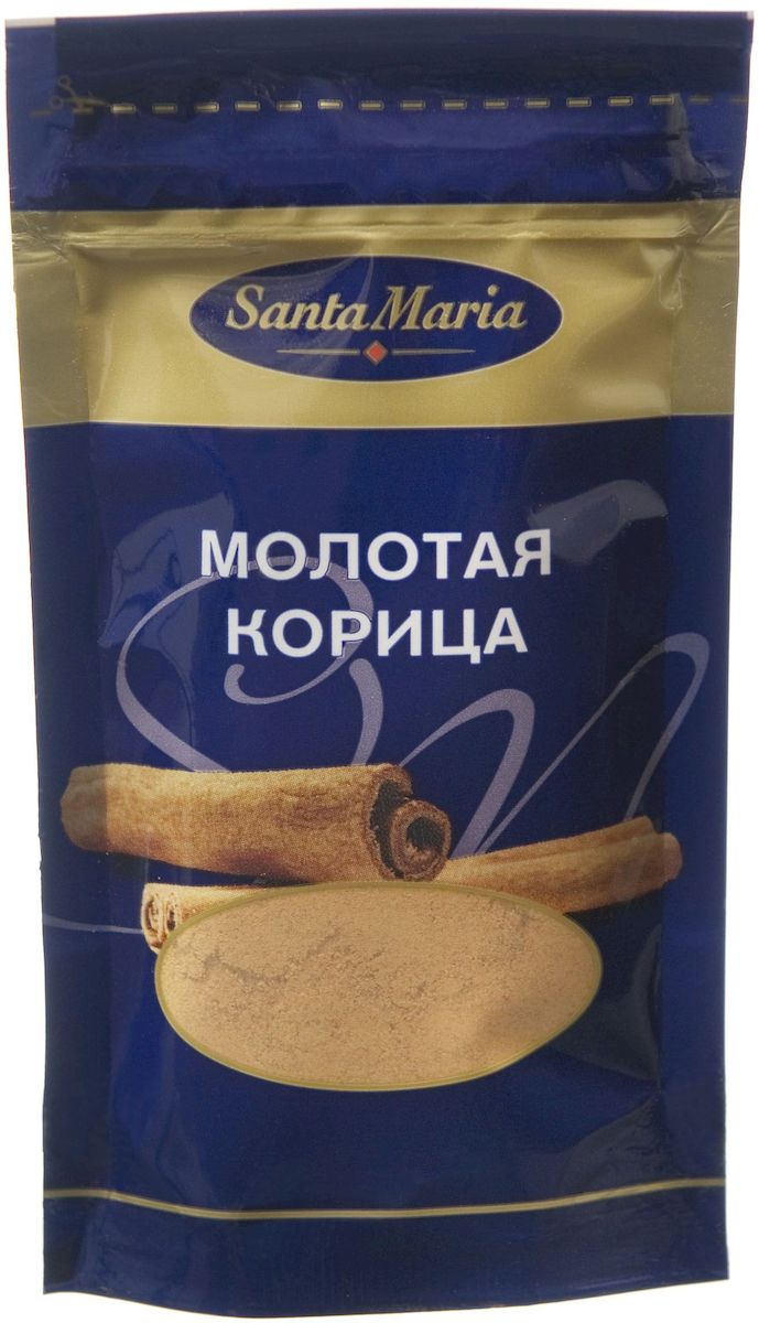 Santa Maria Корица молотая, 17 г13575 Santa Maria Корица молотая, 17 г13575Молотая корица Santa Maria обладает ярко выраженным жгучим вкусом и теплым ароматом. Она используется при приготовлении фруктов, каш и различных десертов, в острых блюдах из курицы или баранины, а также при консервировании.
