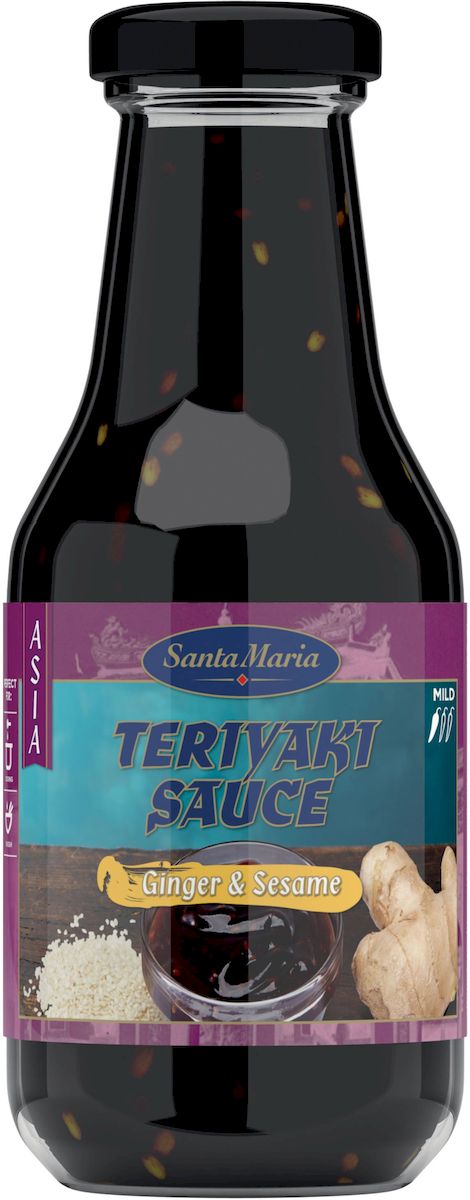 Santa Maria соус Терияки с семенами кунжута и имбирем, 300 мл3496 Santa Maria соус Терияки с семенами кунжута и имбирем, 300 мл3496Это не просто классический знаменитый японский соус, а целая кулинарная философия. В дословном переводе с японского слово тери означает блеск, а яки - жареное. Соус Терияки очень полезен для здоровья, так как богат ценными минеральными веществами - кальцием, магнием и железом, а также витаминами группы В. Это универсальный соус, который великолепно сочетается практически с любыми блюдами, придавая им характерный сладковато-соевый вкус. Добавляется во время приготовления к блюдам из мяса, рыбы и овощей, придавая им густую консистенцию. Соусом заправляют овощные салаты. На основе соуса Терияки готовят многие другие популярные азиатские соусы. Уважаемые клиенты! Обращаем ваше внимание, что полный перечень состава продукта представлен на дополнительном изображении.