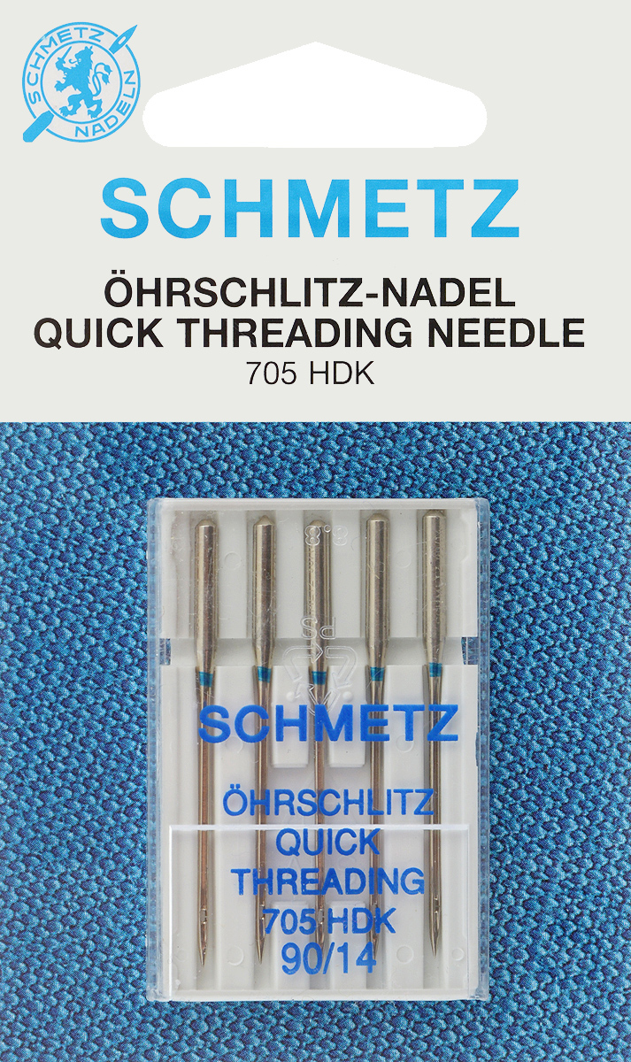 Иглы для бытовых швейных машин Schmetz, универсальные, легковдеваемые, №90, 5 шт21:37.2.VDS Иглы для бытовых швейных машин Schmetz, универсальные, легковдеваемые, №90, 5 шт21:37.2.VDSУниверсальные иглы Schmetz, выполненные из никеля, подходят для бытовых швейных машин всех марок. В набор входят универсальные легковдеваемые иглы, которые идеально подходят для всех тканых материалов. Иглы имеют небольшой закругленный кончик, что делает их универсальными в использовании с различными видами тканей. Каждая игла имеет цветовой код. В комплекте пластиковый футляр для переноски и хранения. Система игл: 705 HDK. Номера игл: 90/14.