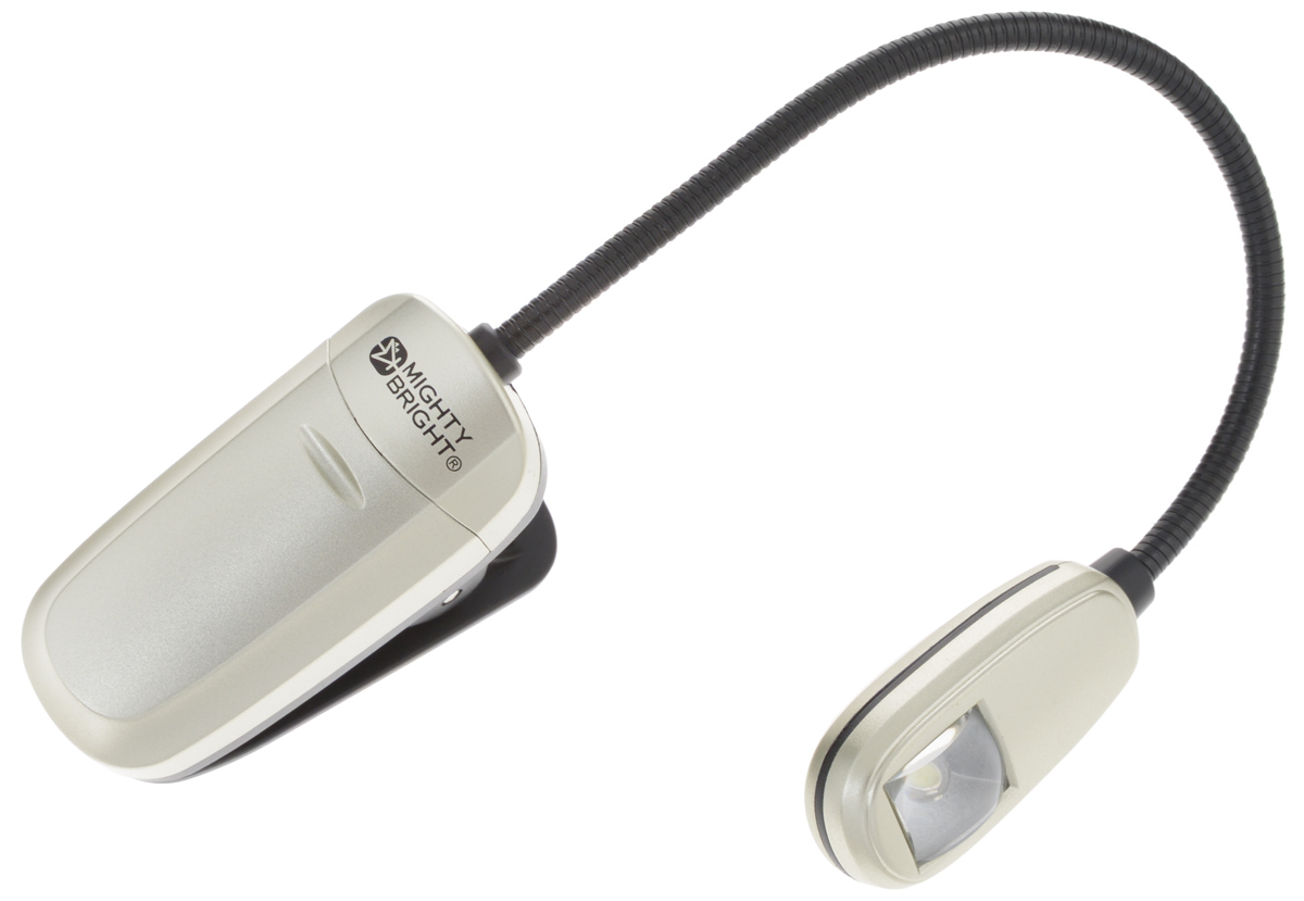 Мини-лампа Mighty Bright, на клипсе, 1 светодиод42512 Мини-лампа Mighty Bright, на клипсе, 1 светодиод42512Мини-лампа Mighty Bright, выполненная из высококачественного пластика и металла, оснащена одним светодиодом (100000 ч работы), который не требует замены. Изделие имеет гибкий держатель. Благодаря универсальной подставке с прищепкой, ее можно крепить к книге или фиксировать на столе. Такая лампа идеально подходит для занятий рукоделием или для чтения книг. Лампа работает от 1 батарейки типа ААА напряжением 1,5V (в комплект входит). Количество ламп: 1 шт. Размер подставки: 5,5 х 2,5 х 3,5 см. Длина гибкого держателя: 15 см. Размер лампы: 4 х 2 х 1,5 см.