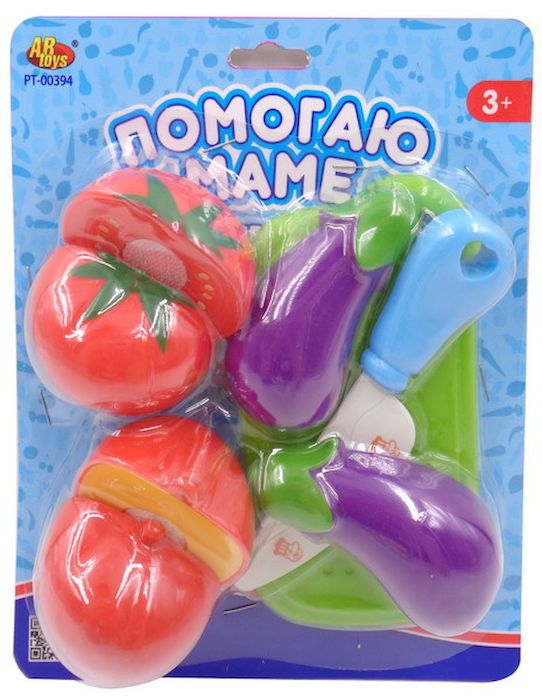 ABtoys ОвощиPT-00394 ABtoys ОвощиPT-00394Помогаю маме. Фрукты, 8 предметов (разделочная доска, нож, помидор (2 части), баклажан (2 части), перец (2 части). Размер упаковки (д/ш/в): 17x20x5 см. Размер транспортной упаковки (д/ш/в): 67x36x82 см. Усл д/перепак: 12 000 шт.