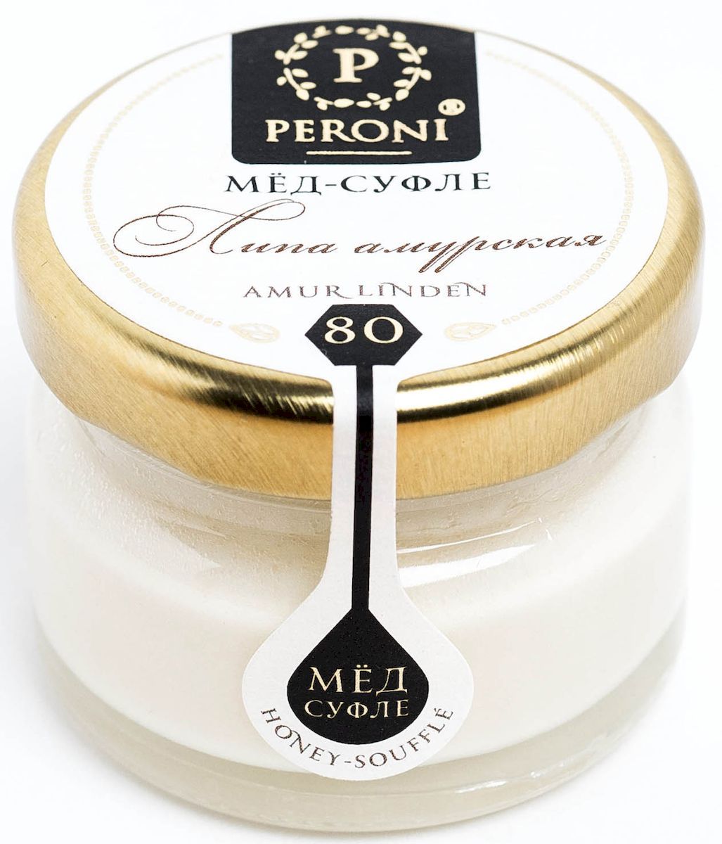 Peroni Липа амурская мед-суфле, 30 г80-1 Peroni Липа амурская мед-суфле, 30 г80-1Мед-суфле Peroni Липа амурская удивляет нежнейшим ароматом весенних цветов, пыльцы, молочной карамели, ванили. Текстура меда представляет собой воздушное шелковистое суфле, которое обволакивает и завораживает, согревает и бодрит! Мед-суфле Липа амурская - источник не только гастрономического наслаждения. Он может использоваться в лечебном и диетическом питании, обладая выраженным противовоспалительным, потогонным, жаропонижающим и мочегонным действием. Для получения меда-суфле используются специальные технологии. Мед долго вымешивается при определенной скорости, после чего его выдерживают при температуре 12-14 градусов, тем самым закрепляя его нужную консистенцию. Все полезные свойства меда при этом сохраняются.