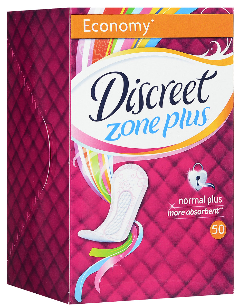 Discreet Ежедневные гигиенические прокладки Normal Plus, 50 штAD-83720492 Discreet Ежедневные гигиенические прокладки Normal Plus, 50 штAD-83720492Ежедневные гигиенические прокладки Discreet Normal Plus такие тонкие и мягкие, что бы их даже не почувствуете, идеально впитывают тем самым, даря Вам ощущение свежести каждый день. Характеристики: Размер упаковки: 15,5 см х 7 см х 10 см. Производитель: Россия. Товар сертифицирован.