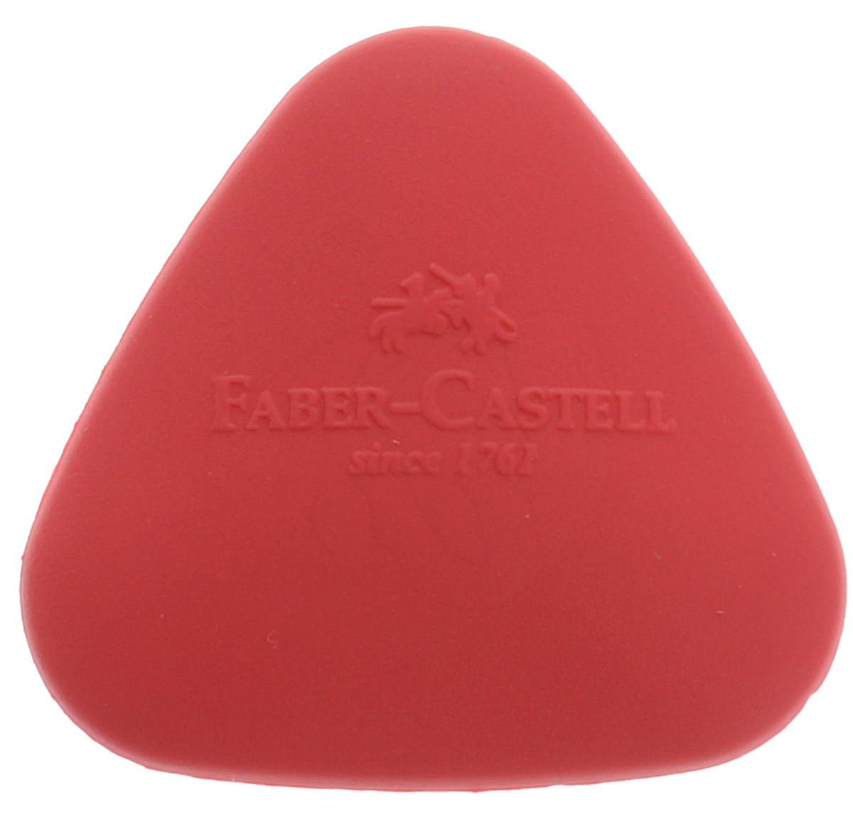 Faber-Castell Ластик формованный треугольный цвет красный589024_красный Faber-Castell Ластик формованный треугольный цвет красный589024_красныйЛастик Faber-Castell - незаменимый аксессуар на рабочем столе не только школьника или студента, но и офисного работника. Он легко и без следа удаляет надписи, сделанные карандашом. Ластик имеет форму треугольника и его очень удобно держать в руке.
