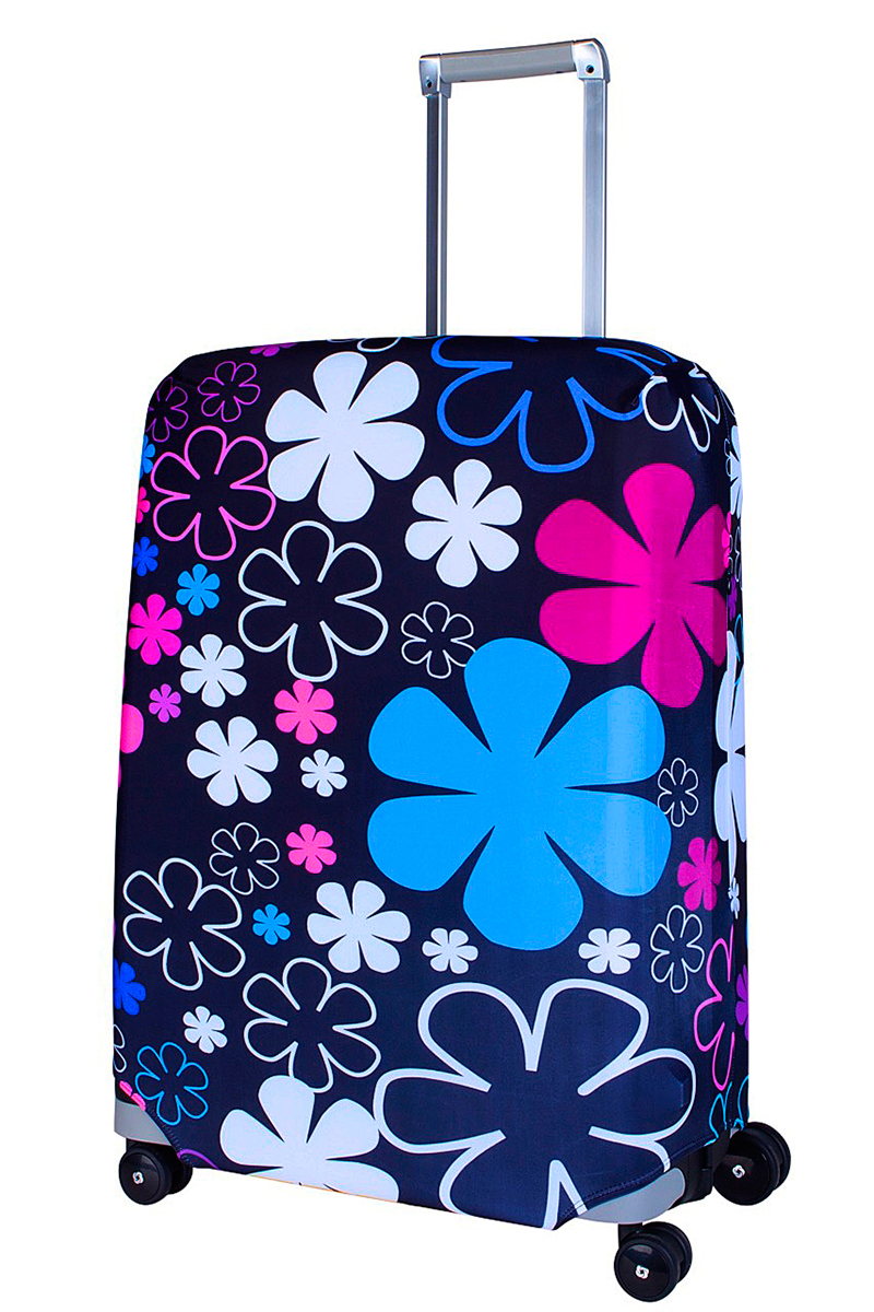 Чехол для чемодана Coverway Floxy, размер M/L (65-74 см)Fl-M/L Чехол для чемодана Coverway Floxy, размер M/L (65-74 см)Fl-M/LДля чемоданов средних размеров, высотой от 65 до 74 см (24-28 inch) (мерить от пола). Плотность ткани - 240 г/кв.м, упрочненные швы, 2 потайные молнии для боковых ручек с двух сторон. Внизу чехла - молния трактор, дополнительная резинка с фастексом для лучшей усадки. Стойкая сублимационная печать.