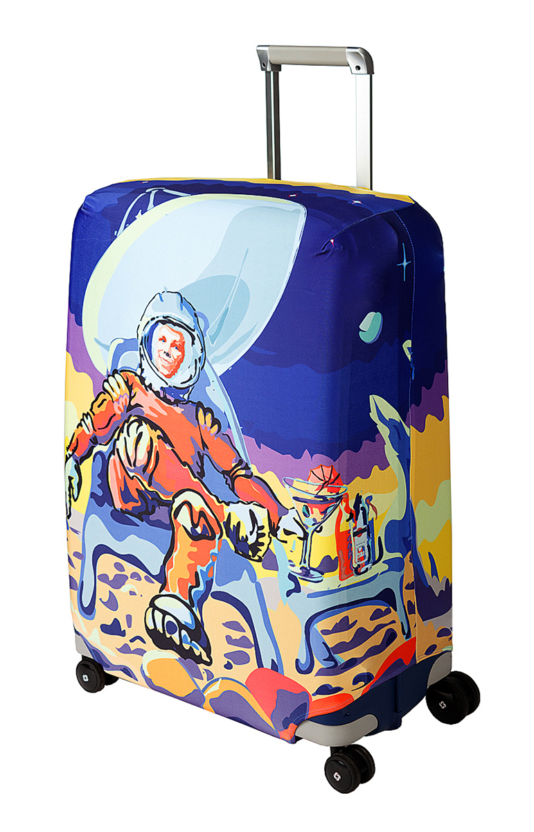 Чехол для чемодана Coverway Mars Beach Club, размер L/XL (75-85 см)Mars-L/XL Чехол для чемодана Coverway Mars Beach Club, размер L/XL (75-85 см)Mars-L/XLДля больших чемоданов, высотой от 75 до 85 см (29-33 inch) (мерить от пола). Плотность ткани - 240 г/кв.м, упрочненные швы, 2 потайные молнии для боковых ручек с двух сторон. Внизу чехла - молния трактор, дополнительная резинка с фастексом для лучшей усадки. Стойкая сублимационная печать.