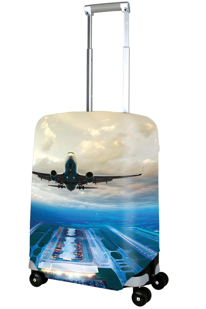 Чехол для чемодана Coverway Plane II, размер S (50-55 см)Pl-II-S Чехол для чемодана Coverway Plane II, размер S (50-55 см)Pl-II-SДля чемоданов маленьких размеров, высотой от 50 до 55 см (19-21 inch) (мерить от пола). Плотность ткани - 240 г/кв.м, упрочненные швы, 2 потайные молнии для боковых ручек с двух сторон. Внизу чехла - молния трактор, дополнительная резинка с фастексом для лучшей усадки. Стойкая сублимационная печать.