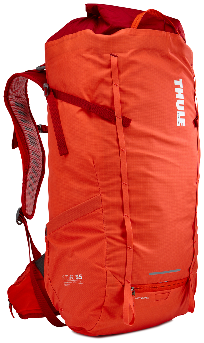 Рюкзак мужской Thule Stir, цвет: оранжевый, 35л211401 Рюкзак мужской Thule Stir, цвет: оранжевый, 35л211401Мужской рюкзак для пеших путешествий Thule Stir 35 л - Благодаря простому и элегантному дизайну в сочетании с регулировкой рюкзака по спине, множеством легкодоступных карманов и дождевым чехлом этот рюкзак идеально подходит для более долгих дневных походов. Легкодоступная крышка с защитным откидным клапаном Система StormGuard — это комбинация частичного дождевого чехла с водонепроницаемым нижним слоем для создания полностью защищенного от непогоды рюкзака Конструкция StormGuard обеспечивает удобный доступ к снаряжению, препятствует проникновению влаги и более надежна, чем обычный дождевой чехол Регулировка по спине в пределах 10 см обеспечивает идеальную посадку Съемные поясной и нагрудный ремни для городского использования Боковая молния для удобного доступа к снаряжению Эластичный карман на плечевом ремне для хранения телефона и других небольших предметов Точка крепления петли для фонаря и светоотражающий материал Передний карман Shove-it Pocket...