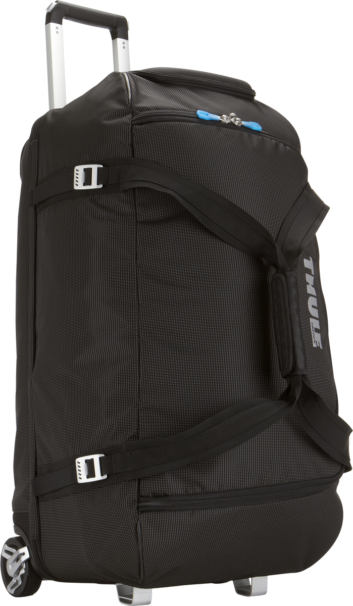 Багажная сумка Thule Crossover Rolling Duffel, на колесах, цвет: черный, 87л. TCRD23201094 Багажная сумка Thule Crossover Rolling Duffel, на колесах, цвет: черный, 87л. TCRD23201094Дорожная сумка на колесах Thule Crossover 87L - Вместительная сумка с широким входом, куда можно с легкостью положить шлем, ботинки, перчатки, куртку и другие туристические принадлежности. Алюминиевый каркас и водостойкий материал делают эту сумку легкой, но прочной Надежный экзоскелет и задняя обшивка из полипропилена обеспечат надежную защиту во время путешествий в самых сложных условиях. Крепкие колеса увеличенного размера и телескопические ручки с технологией Thule V-Tubing гарантируют мягкое, плавное и ровное движение в течение многих лет. Регулировочные ремни для подгонки размера сумки в зависимости от количества багажа Изготовленное по технологии горячей прессовки ударопрочное отделение SafeZone защитит ваши очки, портативную электронику и другие хрупкие вещи (отделение запирается и может быть удалено для освобождения дополнительного места). Главное отделение с отсеками поможет отделить чистое от грязного, мокрое от сухого и деловое от повседневного. ...