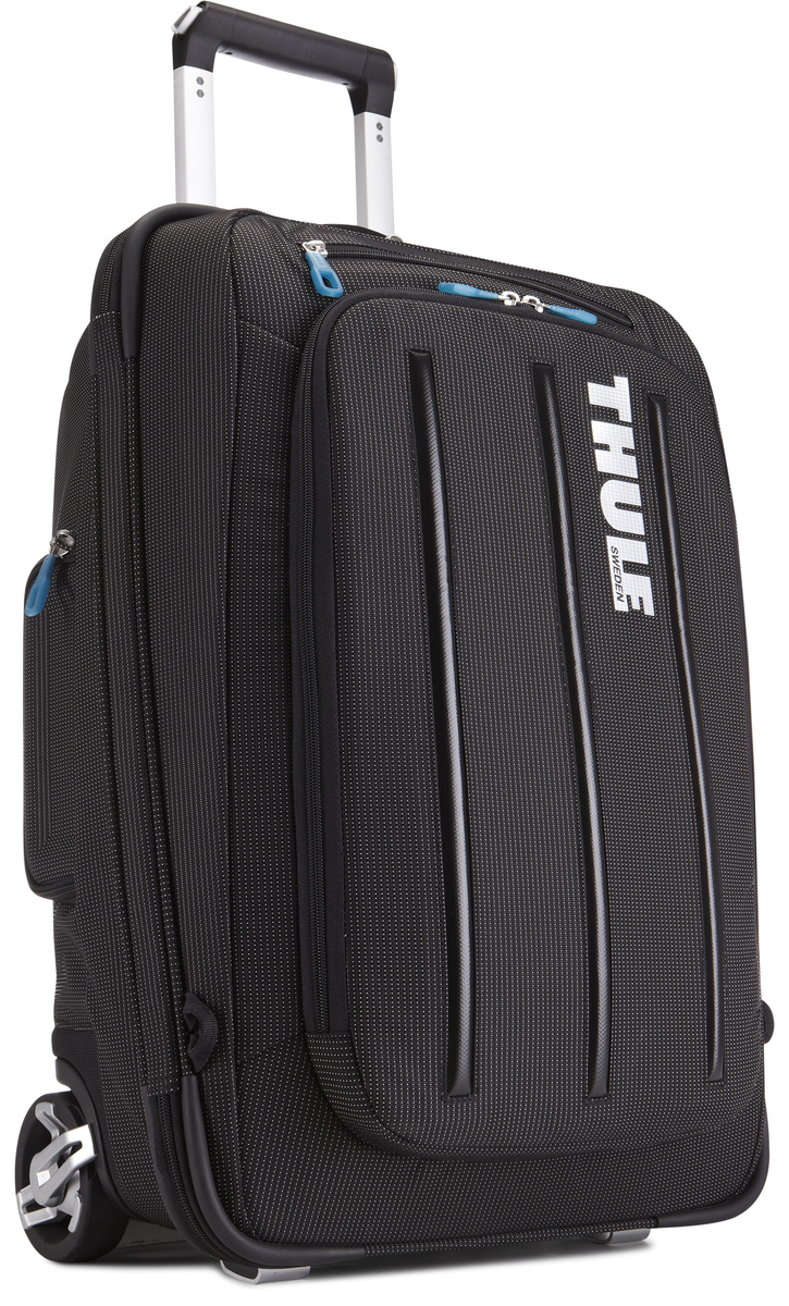 Чемодан-рюкзак Thule Crossover Rolling-On, на колесах, цвет: черный, 38л. TCRU1153201502 Чемодан-рюкзак Thule Crossover Rolling-On, на колесах, цвет: черный, 38л. TCRU1153201502Чемодан на колесах Thule Crossover 56 см - Мучаетесь вопросом, что купить — рюкзак или сумку на колесиках? Есть простой ответ: купите два в одном, вертикальную сумку на колесиках с убирающимися ремнями для переноски на плечах. Верхний карман с мягкой прокладкой подойдет для 15-дюймового MacBook Pro или ноутбука С помощью потайных ремней вы сможете легко и быстро надеть сумку на плечи. Колеса не касаются спины, когда сумка-тележка используется как рюкзак, что обеспечивает чистоту и комфорт во время путешествия. Облегченный, но прочный материал также является водостойким. Надежный экзоскелет и задняя обшивка из полипропилена обеспечат надежную защиту во время путешествий в самых сложных условиях. Крепкие колеса увеличенного размера и телескопические ручки с технологией Thule V-Tubing гарантируют мягкое, плавное и ровное движение в течение многих лет. Изготовленное по технологии горячей прессовки ударопрочное отделение SafeZone защитит ваши солнечные очки,...