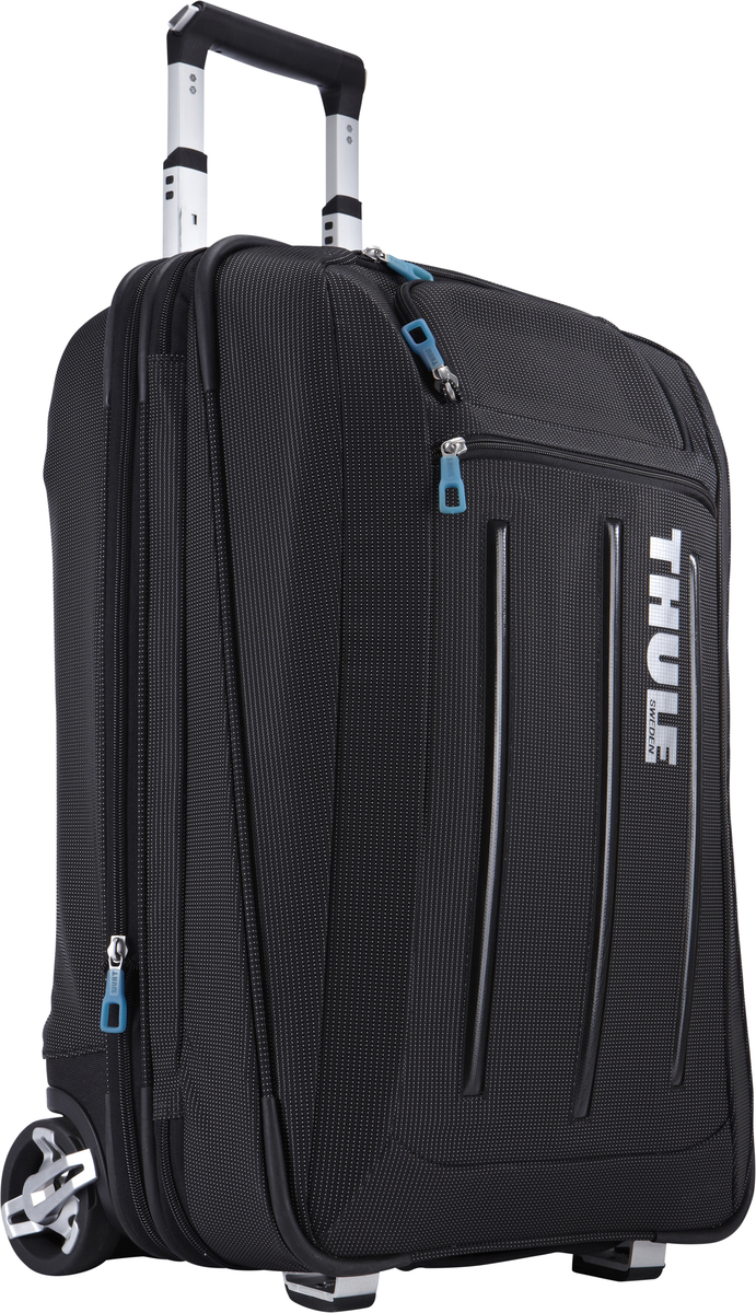 Чемодан на колесиках Thule Crossover с чехлом-органайзером для костюма, цвет: черный, 45л3201742 Чемодан на колесиках Thule Crossover с чехлом-органайзером для костюма, цвет: черный, 45л3201742Чемодан на колесах Thule Crossover (58 см в вертикальном положении) - Для любого человека, проводящего много времени в бизнес-поездках, эта сумка на колесиках обеспечит максимальное удобство и вместит все необходимое оборудование. Съемный тройной небольшой чемодан и дополнительная сумка обеспечивают удобное расположение необходимых вещей, а прочные колеса и ручки гарантируют безопасную транспортировку. Изготовленное по технологии горячей прессовки ударопрочное отделение SafeZone защитит ваши очки, портативную электронику и другие хрупкие вещи (отделение запирается и может быть удалено для освобождения дополнительного места) Съемный тройной небольшой чемодан предоставит любителям бизнес-путешествий пространство для удобного хранения костюмов и предотвратит их сминание Специальный замок-молния расширяет основное отделение на 5 см для укладки дополнительного багажа Объемное внутреннее пространство поделено на отделы, а фиксирующий ремень надежно удерживает вещи на месте...