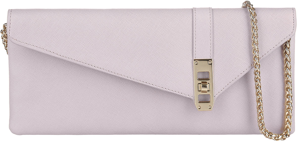 Сумка-клатч женская Leo Ventoni, цвет: бледно-розовый. LV6044LV6044-grey Сумка-клатч женская Leo Ventoni, цвет: бледно-розовый. LV6044LV6044-greyСтильная женская сумка-клатч Leo Ventoni выполнена из натуральной кожи с фактурным тиснением. Изделие содержит одно отделение, которое закрывается клапаном на застежку-вертушку. Внутри расположен один врезной карман на молнии. Снаружи, на задней стороне сумки, расположен врезной карман на магнитной застежке. Сумка оснащена удобным плечевым ремнем, который выполнен в виде цепочки. Оригинальный аксессуар позволит вам завершить образ и быть неотразимой.