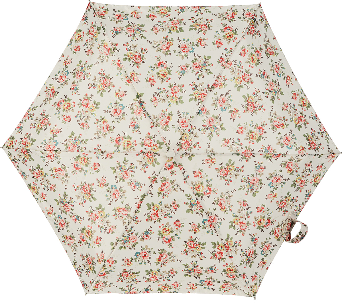 Зонт женский Fulton Cath Kidston, механический, 5 сложений, цвет: мультиколор. L521-2842L521-2842 KingswoodRoseIvory Зонт женский Fulton Cath Kidston, механический, 5 сложений, цвет: мультиколор. L521-2842L521-2842 KingswoodRoseIvoryКомпактный женский зонт Fulton Cath Kidston выполнен из металла и пластика. Каркас зонта выполнен из шести спиц на прочном алюминиевом стержне. Купол зонта изготовлен из прочного полиэстера. Закрытый купол застегивается на хлястик с липучкой. Практичная рукоятка закругленной формы разработана с учетом требований эргономики и выполнена из натурального дерева. Зонт складывается и раскладывается механическим способом. Зонт дополнен легким плоским чехлом. Такая модель не только надежно защитит от дождя, но и станет стильным аксессуаром.