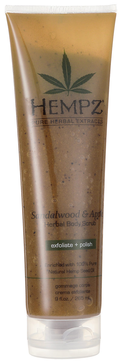 Hempz Скраб для тела Sandalwood and Apple Body Scrub 265 мл110-1273-03 Hempz Скраб для тела Sandalwood and Apple Body Scrub 265 мл110-1273-03Скраб для тела от Hempz безупречно удаляет с поверхности кожи ороговевший слой. Регулярное использование скраба устраняет закупоривания пор и раздражение. Средство эффективно поддерживает гидробаланс кожи, обладает мягким очищающим и разглаживающим эффектом. Уникальная формула скраба с содержанием экстракта конопляных семян превосходно защищает кожу от негативных внешних воздействий. Состав активных компонентов: алоэ вера, кожура грецкого ореха, кожура и экстракт семян конопли, экстракт сандалового дерева и яблока, конопляное масло.