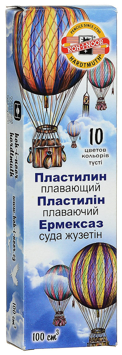 Koh-i-Noor Легкий пластилин Archimedes 10 цветов131717 Koh-i-Noor Легкий пластилин Archimedes 10 цветов131717Пластилин Archimedes, предназначенный для лепки и моделирования, поможет малышу развить творческие способности, воображение и мелкую моторику рук. Обладает отличными пластичными свойствами, легко размягчается, не липнет к рукам, без запаха, имеет яркие и сочные цвета, которые легко смешиваются друг с другом. Пластилин настолько легкий, что поделки из него не тонут в воде! Лепка из пластилина - необычайно занимательный процесс не только для детей, но и для взрослых.