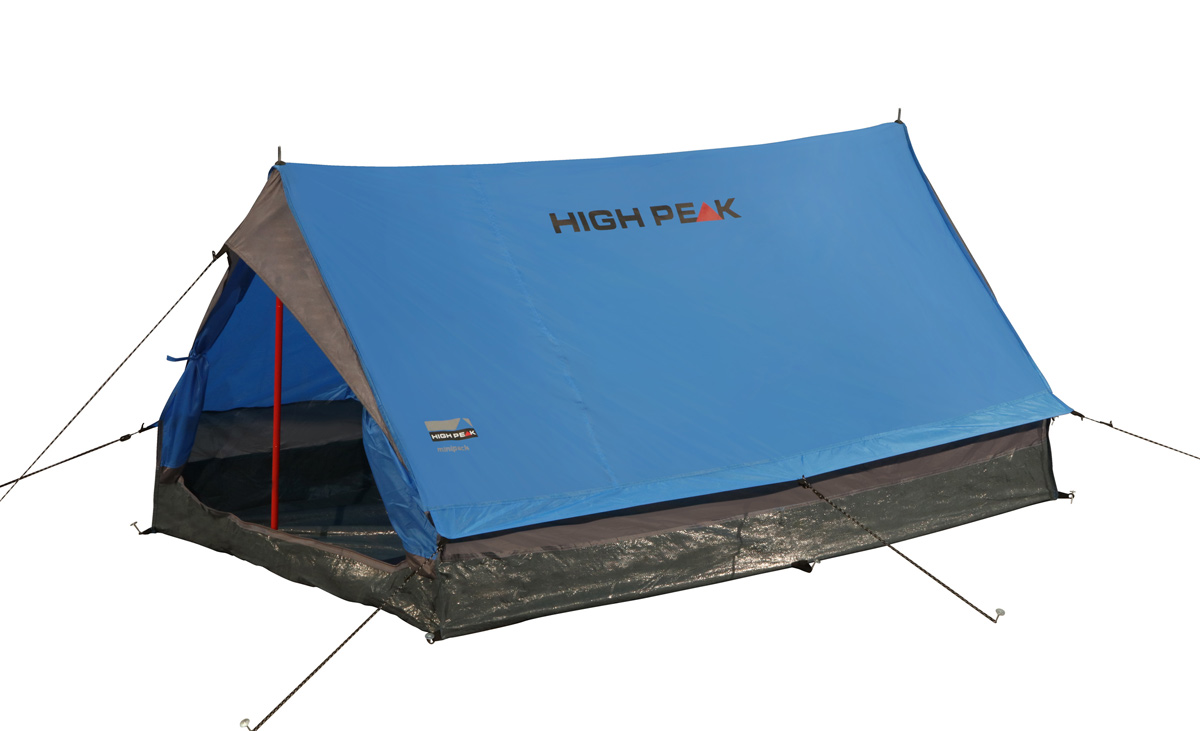 Палатка для трекинга High Peak Minipack 2, цвет: синий10156 Палатка для трекинга High Peak Minipack 2, цвет: синий10156Такая близкая сердцу, проверенная сотнями походов двухскатная палатка на вертикальных стальных стойках. Достаточно компактная и легкая, она позволит останавливаться на ночевки в одно- или двухдневных походах. Один выход может расстегиваться на две равные половины. Если становится жарко, достаточно раскрыть пологи входа и оставить москитную сетку на входе для хорошей вентиляции. Материал тента имеет полиуретановое покрытие и водонепроницаемость не менее 1000 мм водяного столба. Это защитит вас от несильного дождя. За счет вертикальных стенок в основании палатки Minipack располагает приличным внутренним объемом. Дно палатки выполнено из армированного полиэтилена, водонепроницаемость 3000 мм. Палатка двухместная.