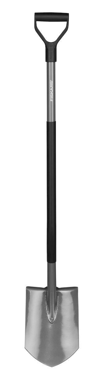 Лопата садовая Fiskars Ergonomic, штыковая, 125 см131410 Лопата садовая Fiskars Ergonomic, штыковая, 125 см131410Конструкция лопаты Fiskars Ergonomic позволяет садоводу сохранить правильное положение тела в процессе работы. Угол подъем в 26° минимизирует нагрузку на спину и плечи. Длинный, полый стальной черенок имеет пластиковое покрытие, защищающее от холода, а рукоятка, расположенная к черенку под углом 17°, гарантирует руке удобный и естественный хват. Особенности лопаты: Заточенное лезвие позволяет легко копать и перерезать корни. Лопата подойдет для работы с каменистой, глинистой и твердой почвой. Рукоятка в форме буквы Y обеспечивает надежный захват и уменьшает напряжение в кисти. Сварное соединение между лезвием и черенком обеспечивает прочность инструмента. Пластиковый чулок на черенке защищает инструмент от холода. Использование борсодержащей стали придает лопате дополнительную жесткость и обеспечивает легкое проникновение в почву. Угол подъема 26°. Длина лопаты: 125 см. Ширина рабочей части: 19,5 см.