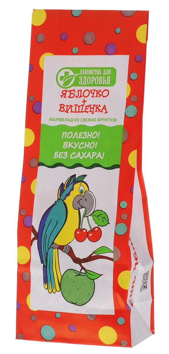 Лакомства для здоровья Яблочко+Вишенка мармелад желейный, 105 гМН62.105 Лакомства для здоровья Яблочко+Вишенка мармелад желейный, 105 гМН62.105Лакомства для здоровья - полезная альтернатива обычным сладостям! Мармелад Яблочко+Вишенка произведен по специальной технологии, позволяющей сохранить все полезные свойства используемых ингредиентов. Натуральный состав, богатый витаминами и растительной клетчаткой без искусственных консервантов, вкусовых добавок и красителей послужит отличным лакомством для вас и ваших детей. Также продукт не содержит сахара.