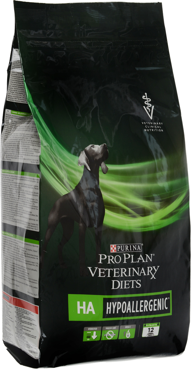 Корм сухой Pro Plan Veterinary Diets. HA для собак, профилактика аллергии, 3 кг12274252 Корм сухой Pro Plan Veterinary Diets. HA для собак, профилактика аллергии, 3 кг12274252Pro Plan Veterinary Diets. HA - полнорационный диетический корм для щенков и взрослых собак при аллергических реакциях. Корм рекомендуется для снижения непереносимости ингредиентов и питательных веществ, на основе специально отобранных источников белка и углеводов. Товар сертифицирован.