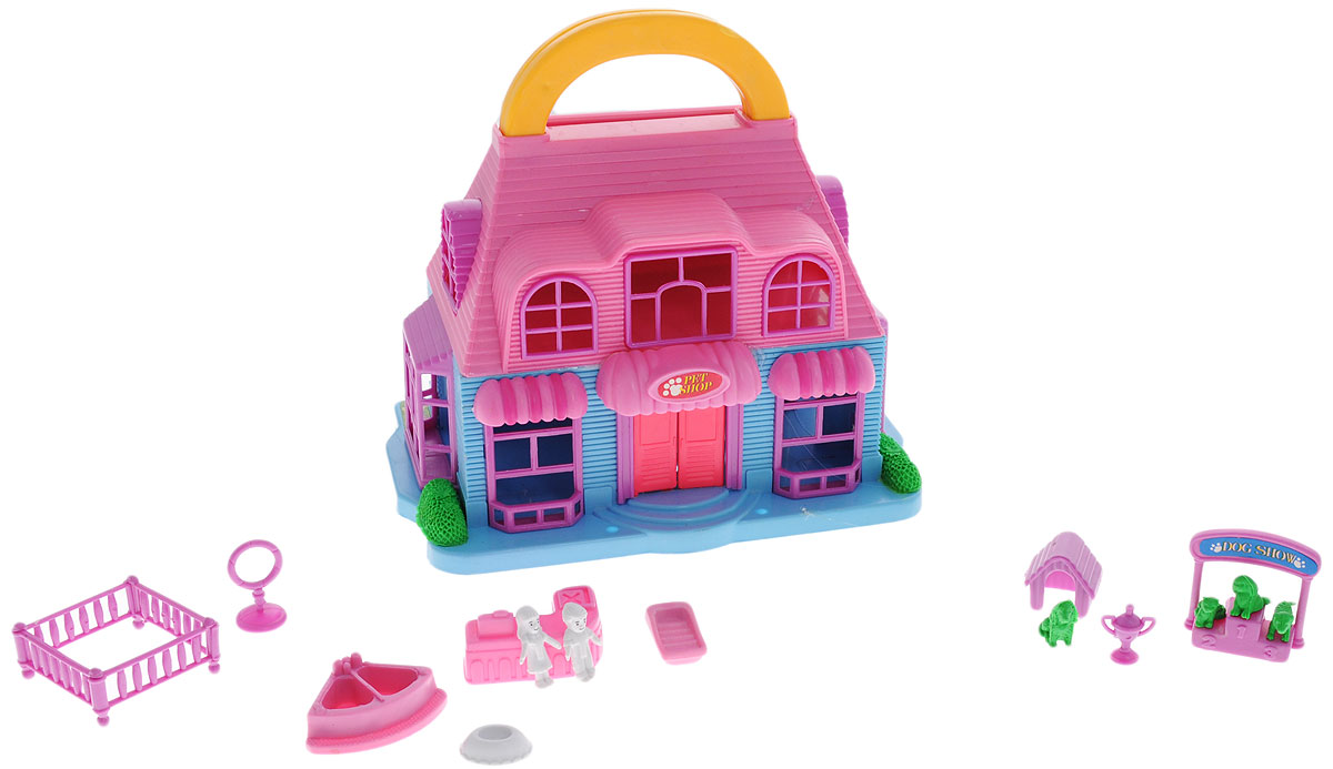 1TOY Игровой набор ДомикТ52954_новый 1TOY Игровой набор ДомикТ52954_новыйИгровой набор 1TOY Домик представлен в виде чемоданчика, который можно носить с собой. Набор включает аксессуары для игровой обстановки, фигурки человечков и животных. Раскройте его - и перед вами откроется удивительный маленький мир, где крошечные человечки живут своей жизнью. Достаточно лишь дать волю фантазии, чтобы создать самые разные игровые ситуации. Также для игры с домиком подходят любые крохотные куколки и пупсики, фигурки животных. Игровой набор 1TOY Домик надолго привлечет внимание малыша. С помощью этой игрушки ребенок может придумывать различные сюжетно-ролевые игры, развивая фантазию, коммуникативные навыки, мелкую моторику, цветовосприятие. Все предметы набора выполнены из качественного гипоаллергенного материала, который абсолютно безопасен для здоровья.