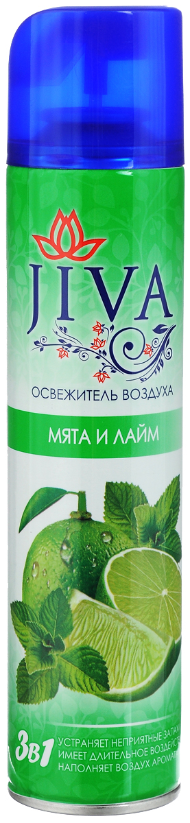 Освежитель воздуха Jiva Мята и лайм, 300 мл4607145645033 Освежитель воздуха Jiva Мята и лайм, 300 мл4607145645033Освежитель воздуха Jiva Мята и лайм предназначен для устранения неприятных запахов в различных помещениях. Он обладает длительным действием, надолго наполняя ваш дом благоухающим ароматами. Состав: вода >30%, пропан/бутан/изобутан >30%, парфюмерная композиция Товар сертифицирован.