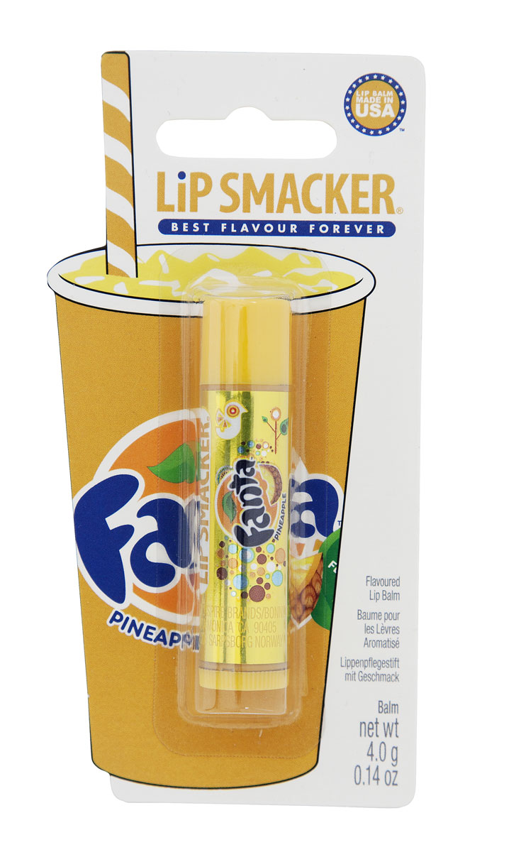 Lip Smacker Бальзам для губ Fanta ананасовый5756 Lip Smacker Бальзам для губ Fanta ананасовый5756Lip Smacker – это оригинальные блески и бальзамы для губ с самыми разнообразными ароматами. Прекрасно смягчают и увлажняют губы, придавая им сияние.