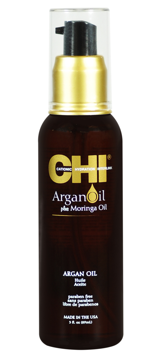 CHI Масло для волос Argan Oil, 100млCHIAO3 CHI Масло для волос Argan Oil, 100млCHIAO3Масло для волос CHI Argan Oil представляет собой легкую, хорошо впитывающуюся смесь масел, специально разработанную для омоложения и увлажнения тусклых, поврежденных волос. Богатое антиоксидантами и витамином Е, масло мгновенно делает волосы гладкими и здоровыми, а укладку ослепительно блестящей и подвижной и защищает волосы от повреждения при термоукладке и УФ-лучей. Масло для волос CHI Argan Oil глубоко проникает в волос, восстанавливает и поддерживает кутикулярный слой. Делает волосы невероятно мягкими, послушными и блестящими, не утяжеляя их. Масло глубоко проникает в кортекс волоса, восполняя баланс влаги. Также рекомендуется использовать и для кожи головы, стимулируя рост волос.