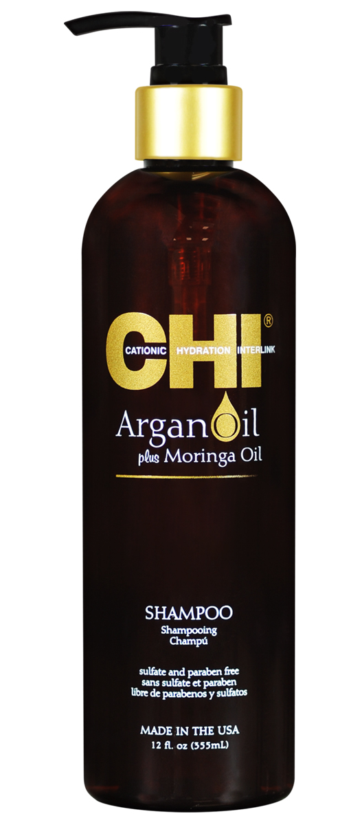 CHI Шампунь Argan Oil, 355млCHIAS12 CHI Шампунь Argan Oil, 355млCHIAS12Шампунь CHI Argan Oil сочетает в себе уникальное соединение экзотических масел, которые мягко очищают и омолаживают сухие, поврежденные волосы, восстанавливая влагу, необходимые витамины, антиоксиданты, делают волосы здоровыми и блестящими. Шампунь CHI Argan Oil очень мягко воздействует на волос, способствует максимальному очищению и увлажнению волос и кожи головы.