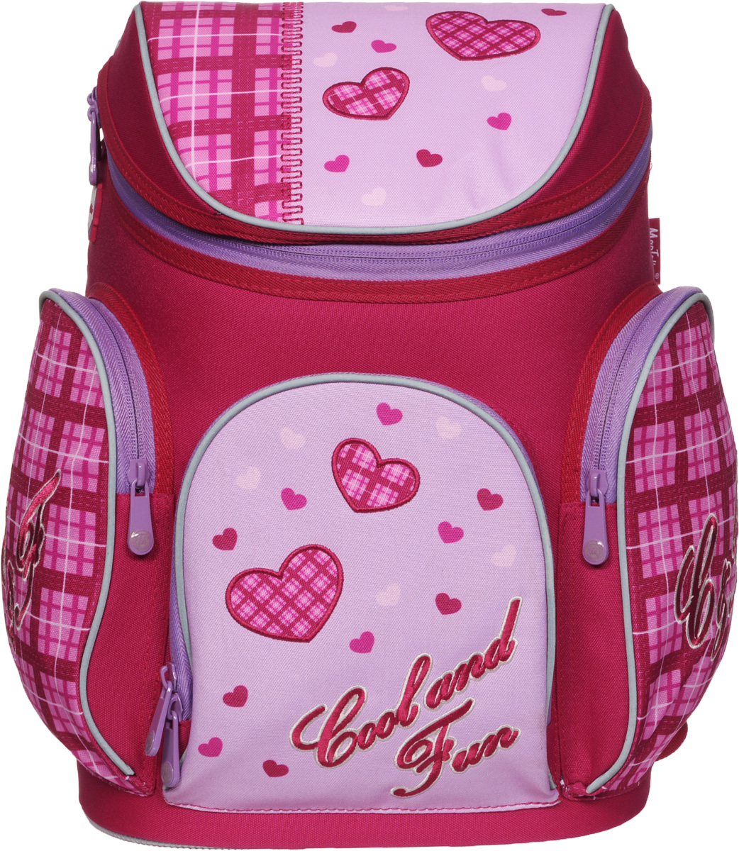 MagTaller Ранец школьный Boxi Сool and Fun20316-46 MagTaller Ранец школьный Boxi Сool and Fun20316-46Школьный ранец MagTaller Boxi. Сool and Fun выполнен из надежных износостойких тканей - нейлона и полиэстера. Эргономичная и вентилируемая спинка обеспечивает равномерное распределение нагрузки на позвоночник ребенка. Уплотненные регулируемые лямки уменьшают нагрузку на плечи ребенка. Дно ранца выполнено из PVC, надежно защищает содержимое от воды и грязи. Светоотражающие элементы уменьшают риск ДТП в темное время суток. Ранец имеет одно вместительно отделение, которое закрывается клапаном на застежку-молнию с двумя бегунками. Внутри отделения находятся два мягких разделителя для учебников и пришивной карман на молнии. На лицевой стороне ранца располагается накладной карман на молнии, внутри которого находится органайзер для хранения мобильного телефона, пишущих принадлежностей и других мелочей. По бокам находятся два кармана на молниях. Ранец оснащен эргономичной ручкой для переноски в руке.