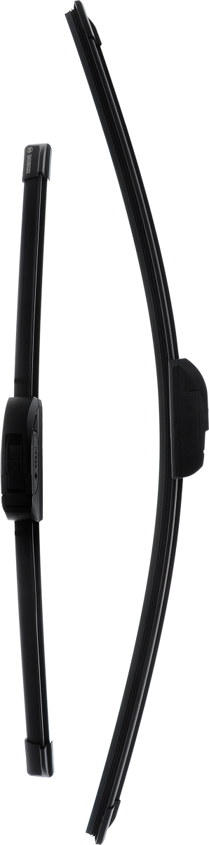 Щетка стеклоочистителя Bosch AR604S, бескаркасная, со спойлером, длина 60/45 см, 2 шт3397118908 Щетка стеклоочистителя Bosch AR604S, бескаркасная, со спойлером, длина 60/45 см, 2 шт3397118908Комплект бескаркасных универсальных щеток Bosch AR604S выполнен по современной технологии из высококачественных материалов. Щетки предназначены для установки на стекло автомобиля. Отличаются высоким качеством исполнения и оптимально подходят для замены оригинальных щеток, установленных на конвейере. Обеспечивают качественную очистку стекла в любую погоду. Простой и быстрый монтаж. Комплектация: 2 шт. AEROTWIN - серия бескаркасных щеток компании Bosch. Щетки имеют встроенный аэродинамический спойлер, что делает их эффективными на высоких скоростях, и изготавливаются из многокомпонентной резины с применением натурального каучука.