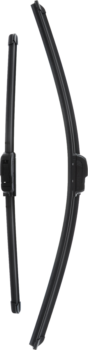 Щетка стеклоочистителя Bosch AR607S, бескаркасная, со спойлером, длина 60/47,5 см, 2 шт3397118909 Щетка стеклоочистителя Bosch AR607S, бескаркасная, со спойлером, длина 60/47,5 см, 2 шт3397118909Комплект бескаркасных универсальных щеток Bosch AR607S выполнен по современной технологии из высококачественных материалов. Щетки предназначены для установки на стекло автомобиля. Отличаются высоким качеством исполнения и оптимально подходят для замены оригинальных щеток, установленных на конвейере. Обеспечивают качественную очистку стекла в любую погоду. Простой и быстрый монтаж. Комплектация: 2 шт. AEROTWIN - серия бескаркасных щеток компании Bosch. Щетки имеют встроенный аэродинамический спойлер, что делает их эффективными на высоких скоростях, и изготавливаются из многокомпонентной резины с применением натурального каучука.