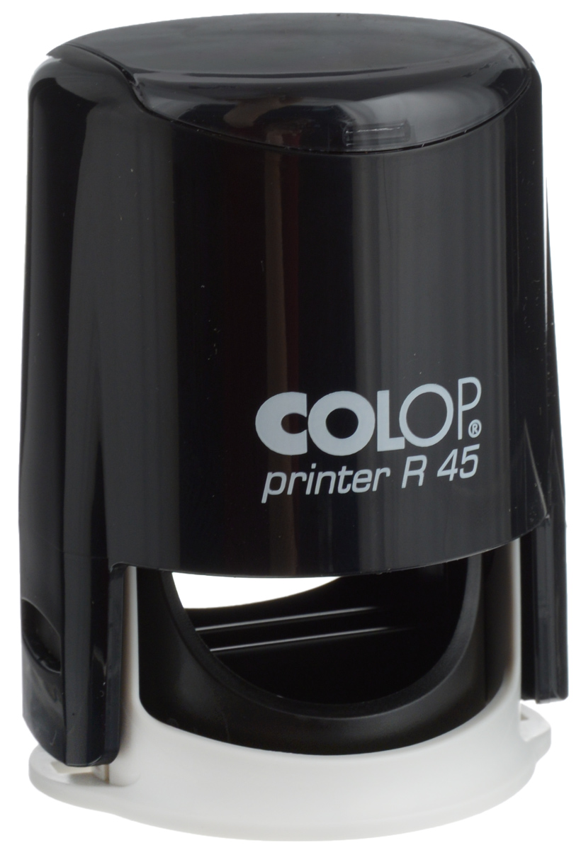Colop Оснастка для круглой печати Printer R 45R45 Colop Оснастка для круглой печати Printer R 45R45Оснастка для круглой печати Colop Printer R 45 в прочном пластиковом корпусе предназначена для круглой печати диаметром 45 мм. Отличается мягкостью работы. Окрашивание происходит автоматически. Оснастка может храниться в компактном сложенном виде. В комплект входят сменная штемпельная подушка и защитная нижняя крышка.