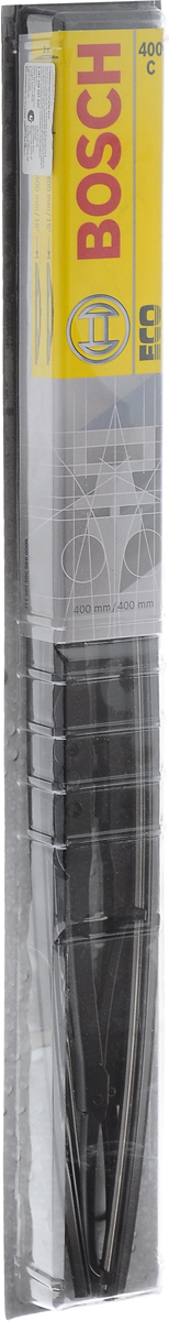 Щетка стеклоочистителя Bosch 400C, каркасная, длина 40 см, 2 шт3397005027 Щетка стеклоочистителя Bosch 400C, каркасная, длина 40 см, 2 шт3397005027Щетка Bosch 400C - функциональный стеклоочиститель с металлическими скобами, который характеризуется хорошей эффективностью очистки и качеством. Каркас щетки выполнен из металла с антикоррозийным покрытием и имеет форму, способствующую уменьшению подъемной силы на высоких скоростях. Натуральная резина щетки с графитовым напылением обеспечивает тщательность очистки. Щетка имеет крепление крючок. Быстрый монтаж, благодаря предварительно установленному универсальному адаптеру Quick Clip. Комплектация: 2 шт.