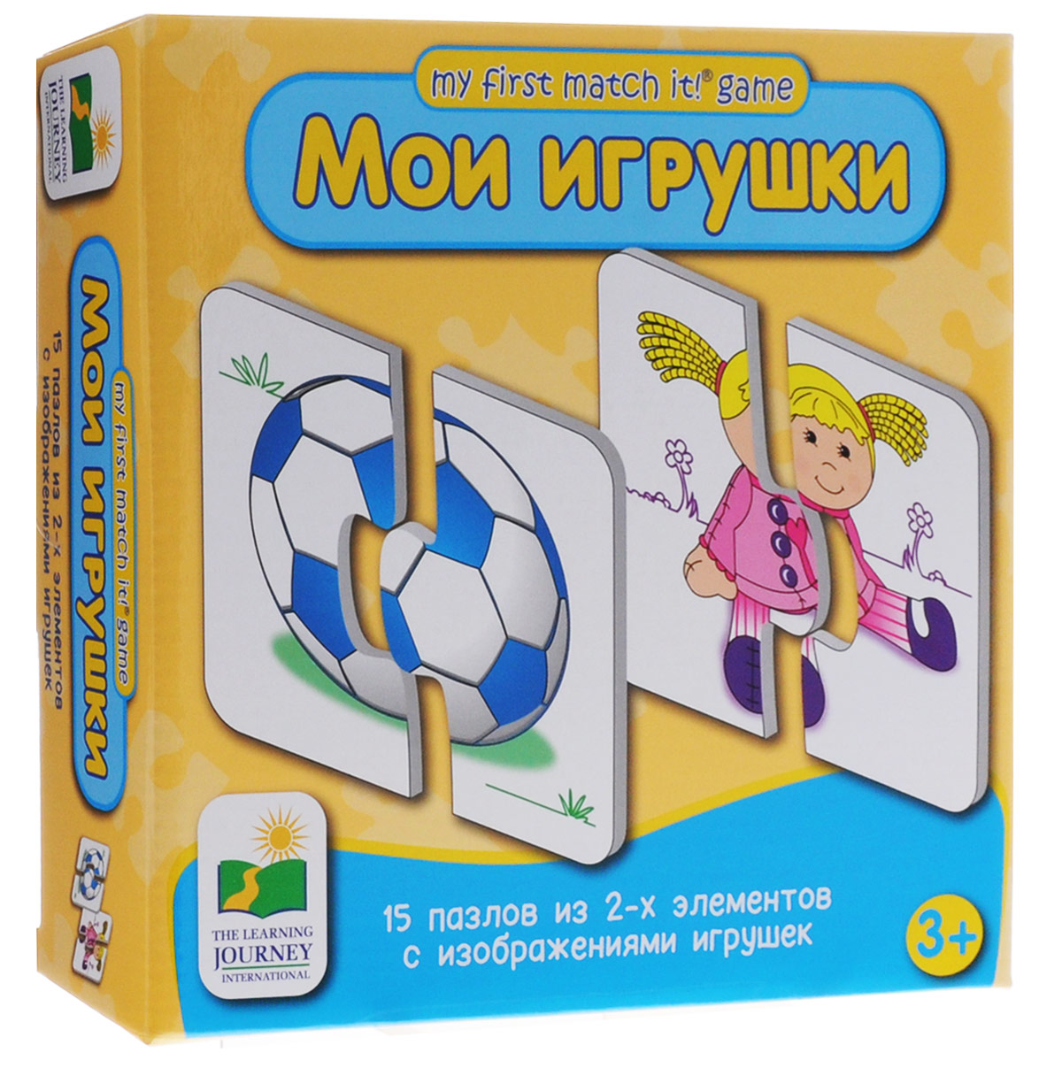 Learning Journey Пазл для малышей Мои игрушки 15 в 1122211 Learning Journey Пазл для малышей Мои игрушки 15 в 1122211Пазл для малышей Learning Journey Мои игрушки - замечательный развивающий подарок вашему малышу! Теперь развиваться будет легко и весело! Яркий, красочный пазл позволит малышу самостоятельно составить картинки. Собрав этот пазл, включающий в себя 30 элементов, вы получите 15 картинок с изображением любимых детских игрушек. Пазл научит ребенка усидчивости, умению доводить начатое дело до конца, поможет развить внимание, память, образное и логическое мышления, сенсорно-моторную координацию движения рук. Крупная и яркая форма собираемых элементов картинки способствуют развитию мелкой моторики, которая напрямую влияет на развитие речи и интеллектуальных способностей. В дальнейшем хорошая координация движений рук поможет ребенку легко овладеть письмом.