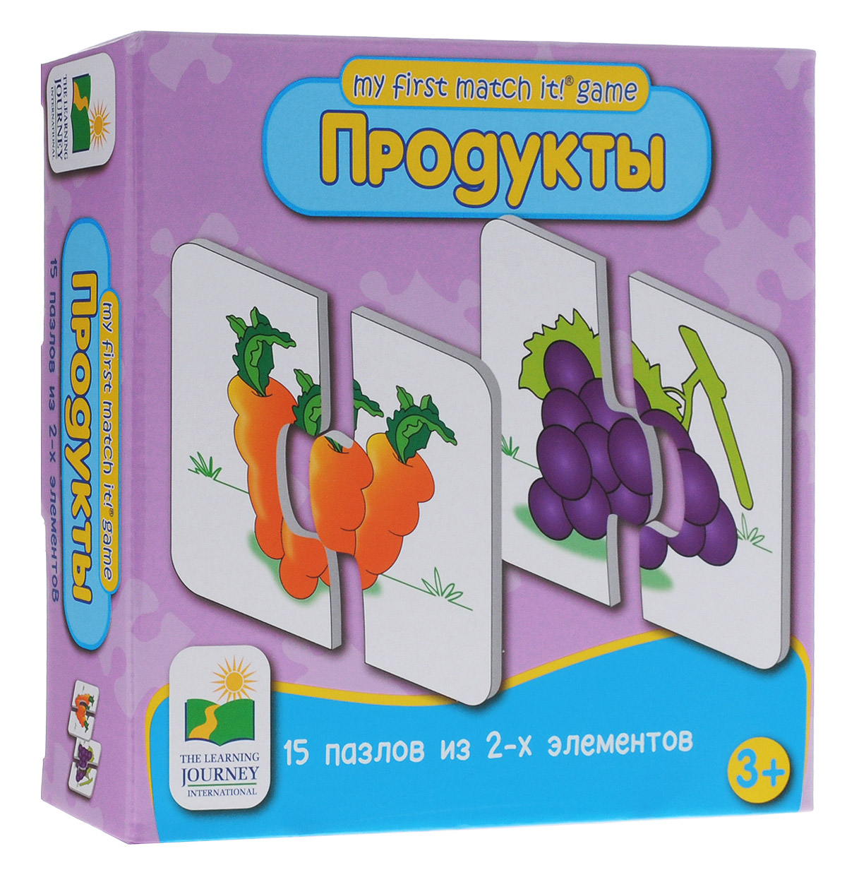 Learning Journey Пазл для малышей Продукты 15 в 1121078 Learning Journey Пазл для малышей Продукты 15 в 1121078Удивительный пазл для малышей Learning Journey Продукты - отличный развивающий подарок вашему малышу! Теперь развиваться будет легко и весело! Собрав этот пазл, включающий в себя 30 элементов, вы получите 15 картинок с изображением различных видов продуктов. Пазл научит ребенка усидчивости, умению доводить начатое дело до конца, поможет развить внимание, память, образное и логическое мышления, сенсорно-моторную координацию движения рук. Крупная и яркая форма собираемых элементов картинки способствуют развитию мелкой моторики, которая напрямую влияет на развитие речи и интеллектуальных способностей. В дальнейшем хорошая координация движений рук поможет ребенку легко овладеть письмом.