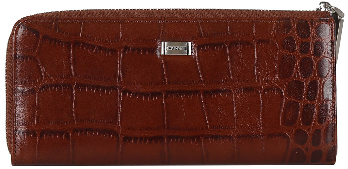 Кошелек женский Fabretti 76002-brown-cocco76002-brown-cocco Кошелек женский Fabretti 76002-brown-cocco76002-brown-coccoЖенский кошелек FABRETTI из натуральной кожи. Внутри: два отделения для купюр,дополнительный карман ,который закрывается на пластиковую молнию. Также в нем расположены 12 держателей для кредитных карт. Аксессуар закрывается на металлическую молнию.Фурнитура-серебро.