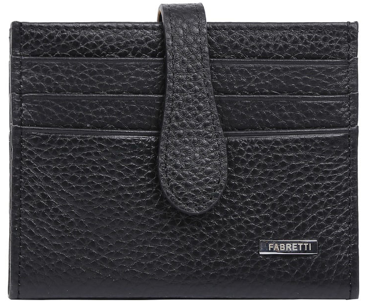 Визитница женская Fabretti 40025-black40025-black Визитница женская Fabretti 40025-black40025-blackЭлегантная визитница от итальянского бренда Fabretti выполнена из натуральной кожи, которая имеет невероятно мягкую и приятную фактуру. С внешней и внутренней стороны модель содержит по 6 отделений, в которых вы сможете расположить свои визитные и дисконтные карточки. Визитница закрывается на прочную застежку. Классический и насыщенный черный цвет в сочетании с фурнитурой выполненной в серебре превращают визитницу не просто в удобный, но и стильный аксессуар.